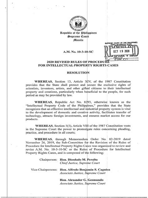 ipr philippines agency|The 2020 Revised Rules of Procedure for Intellectual Property .